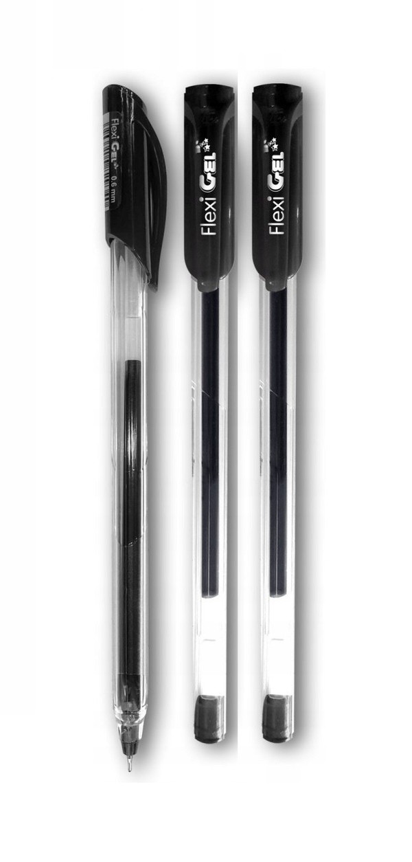 Długopis żelowy flexi gel penmate czarny 3 szt.