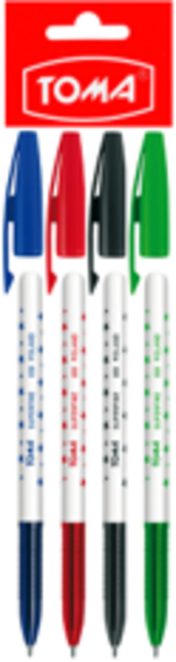 Długopisy superfine 4 kolory