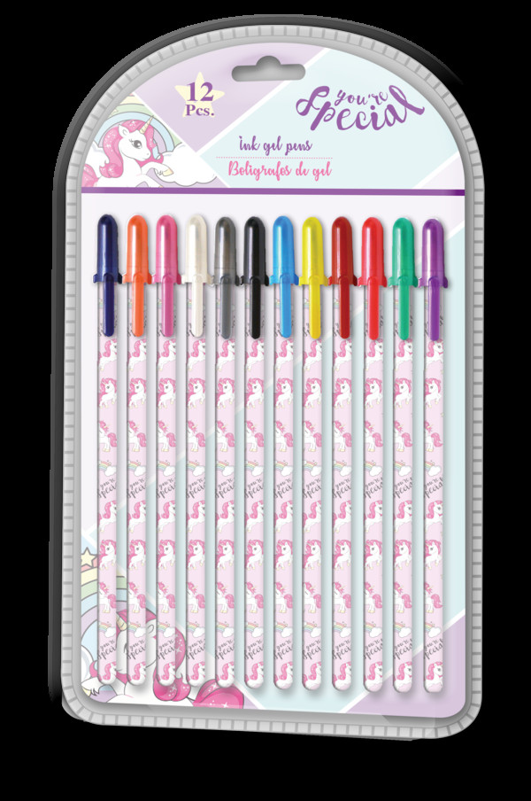 Długopisy żelowe you re special 12 kolorów kl10286