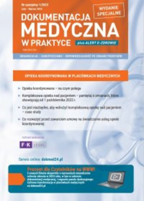 Dokumentacja Medyczna w Praktyce 1/2023 - mobi, epub, pdf