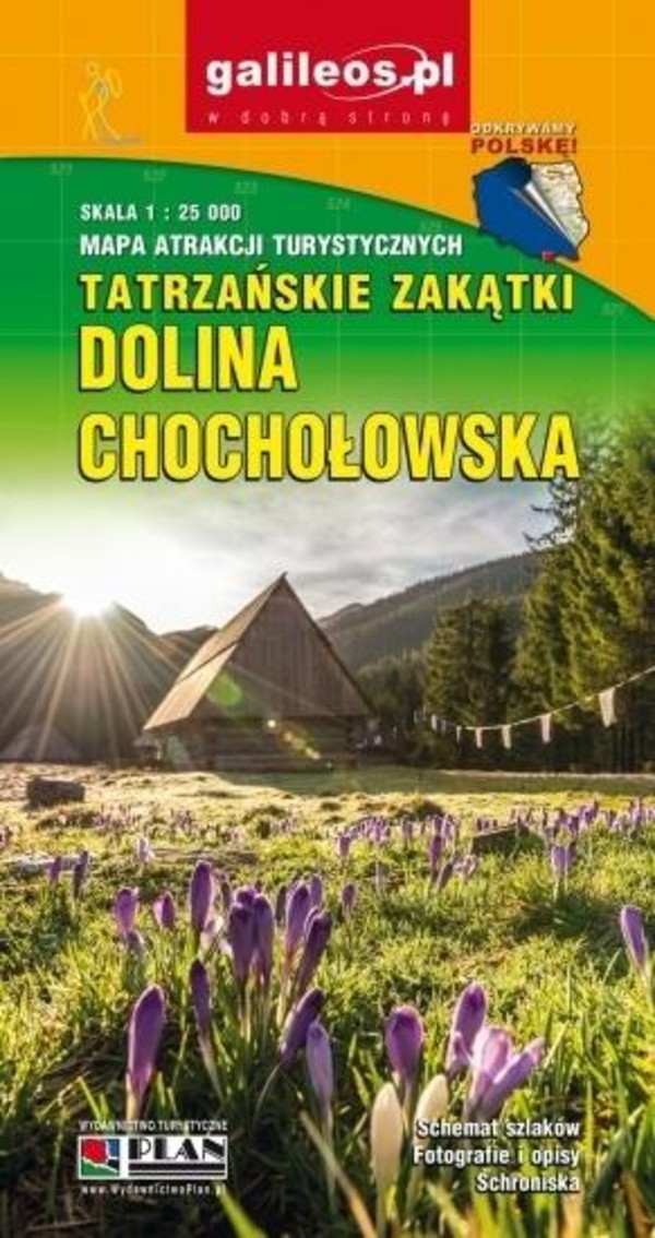 Dolina Chochołowska Mapa atrakcji turystycznych Skala 1:22 000
