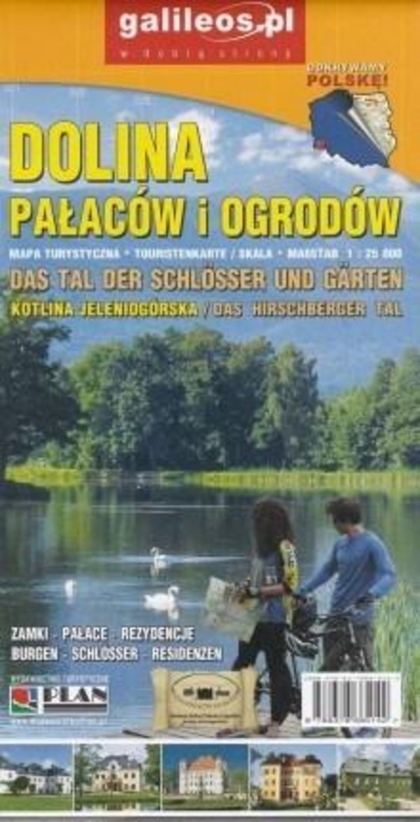 Dolina Pałaców i Ogrodów Mapa turystyczna / Das Tal Der Schlosser und Garten Touristenkarte Skala 1:25 000