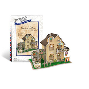 Puzzle Domki świata Francja Cottage 3D 36 elementów