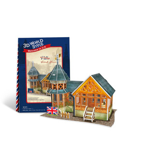 Puzzle Domki świata Wielka Brytania Villa 3D 25 elementów