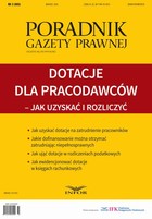 Dotacje dla pracodawców - jak uzyskać i rozliczyć - pdf poradnik Gazety Prawnej