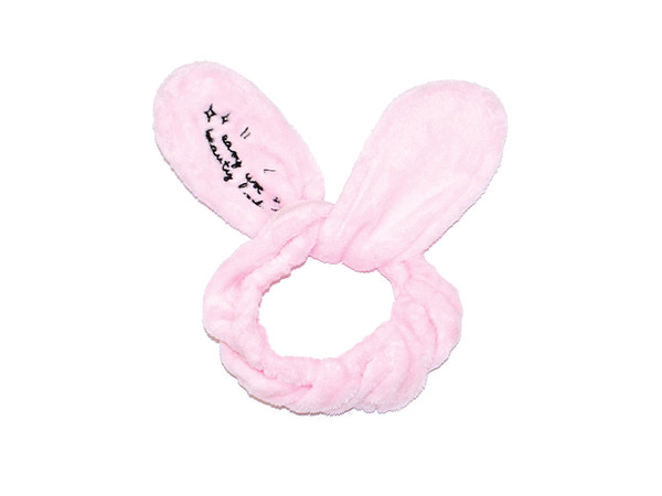 Bunny Ears Opaska kosmetyczna królicze uszy Jasny Róż