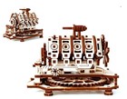Drewniane Puzzle 3D Silnik V8 200 elementów