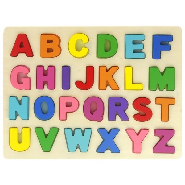 Drewniana układanka Puzzle Literki Alfabet