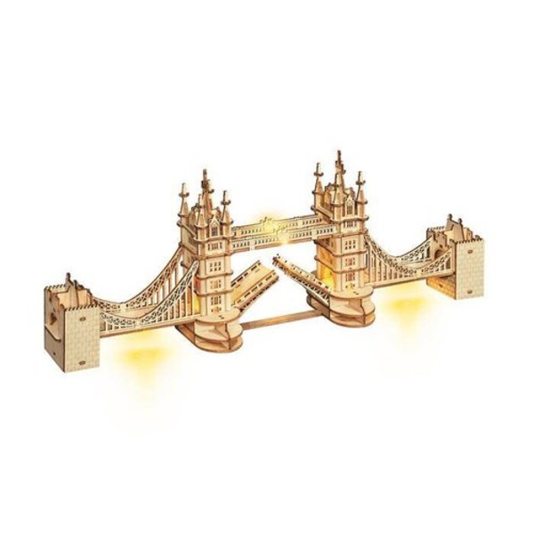Drewniane Puzzle 3D LED Tower Bridge 113 elementów