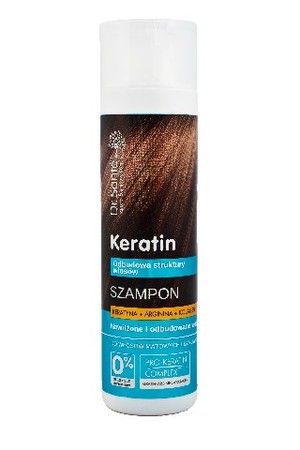 Keratin Hair Szampon odbudowujący do włosów łamliwych i matowych