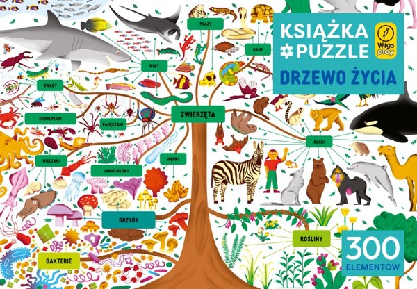 Książka i puzzle Drzewo życia 300 elementów