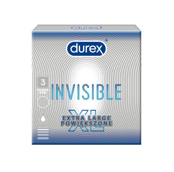Invisible Extra Large Prezerwatywy powiększone