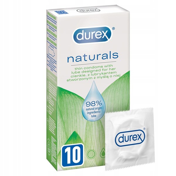 Naturals Thin Condoms With Lube Designed For Her Cienkie prezerwatywy