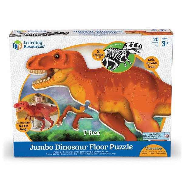 Puzzle piankowe duże podłogowe Dinozaur T-Rex 20 elementów