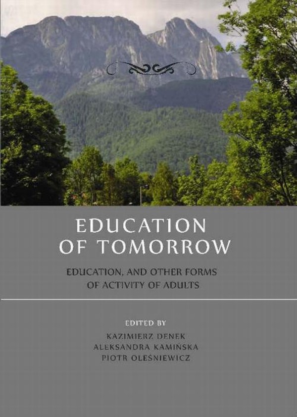 Education of tomorrow. Education, and other forms of activity of adults - pdf