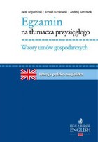Okładka:Egzamin na tłumacza przysięgłego wersja polsko-angielska 