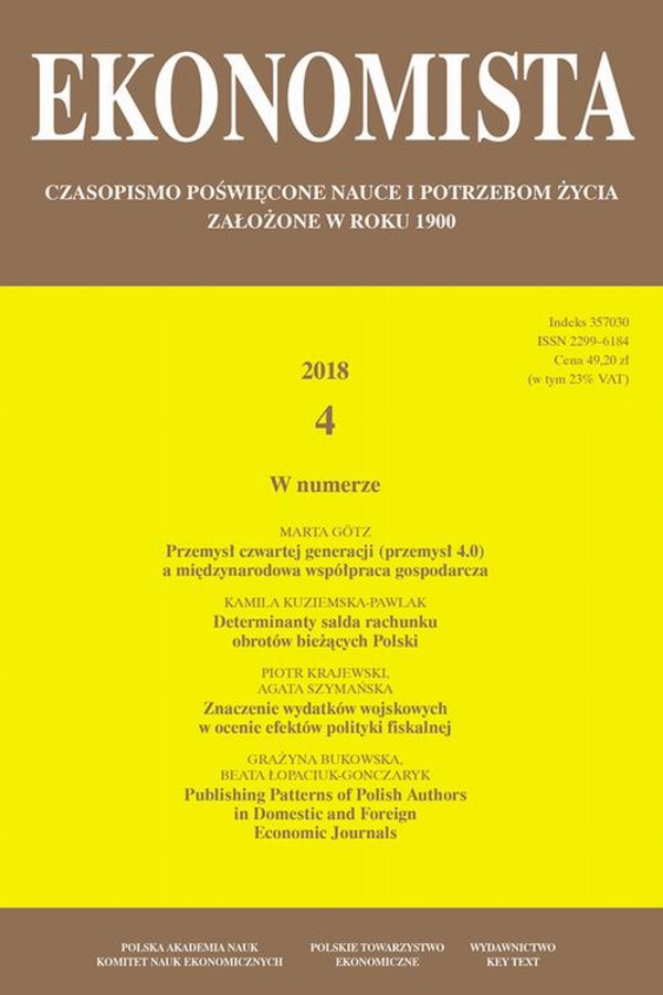 Ekonomista 2018 nr 4 - pdf