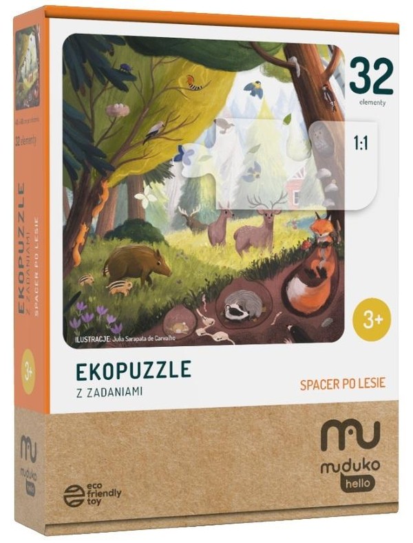 Ekopuzzle Spacer po lesie 32 elementy
