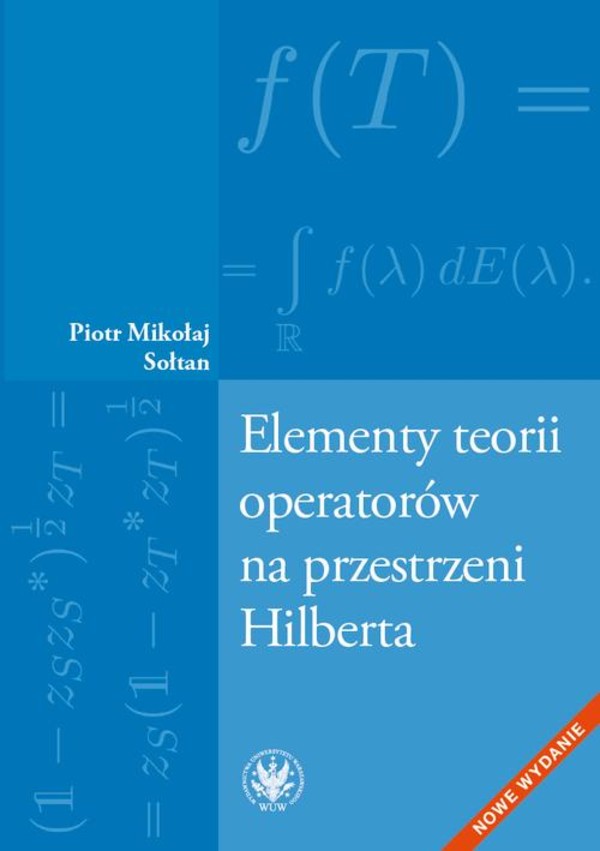 Elementy teorii operatorów na przestrzeni Hilberta - pdf