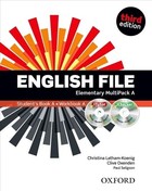 English File Third edition. Elementary Multipack A. Student`s Book Podręcznik + Workbook Zeszyt ćwiczeń