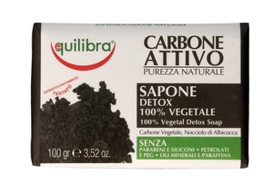 Carbone Attivo 100% Vegetal Detox Mydło oczyszczające z aktywnym węglem