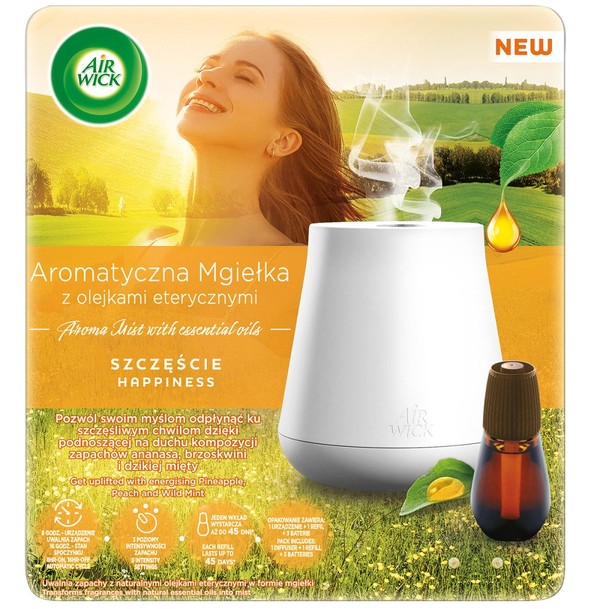 Essential Mist Aroma Automatyczny odświeżacz powietrza + wkład o zapachu ogórka i melona