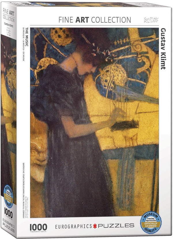 Puzzle Muzyka, Gustav Klimt 1000 elementów