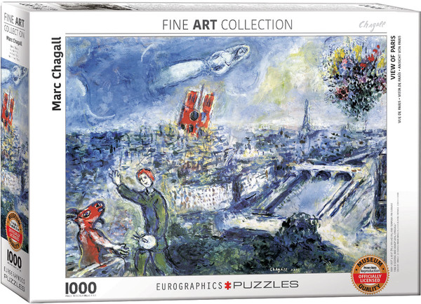 Puzzle Widok na Paryż, Marc Chagall 1000 elementów