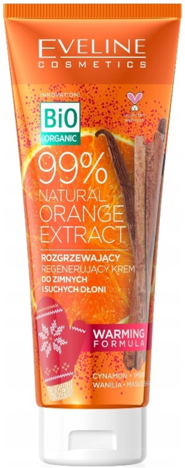 Bio Organic 99% Natural Orange Extract Krem rozgrzewający do zimnych i suchych dłoni