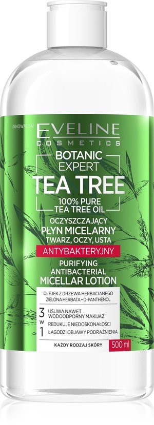 Botanic Expert Tea Tree Oczyszczający płyn micelarny antybakteryjny