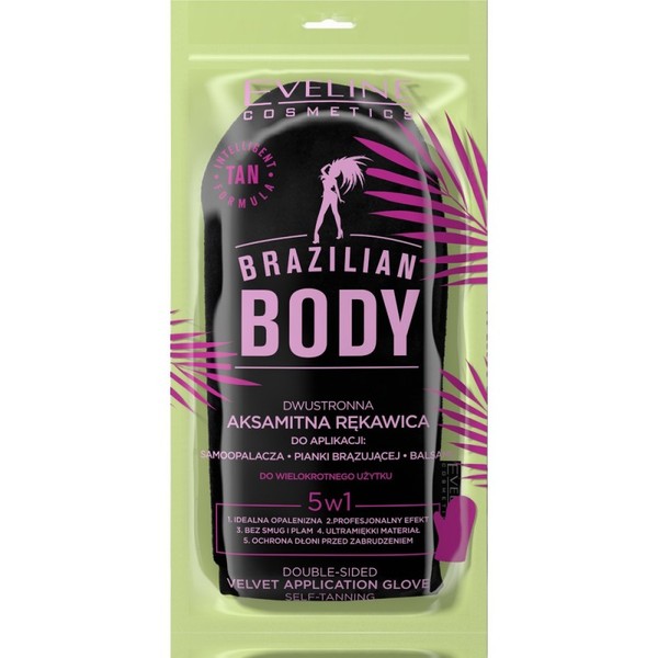 Brazilian Body Dwustronna aksamitna rękawica do aplikacji produktów do ciała