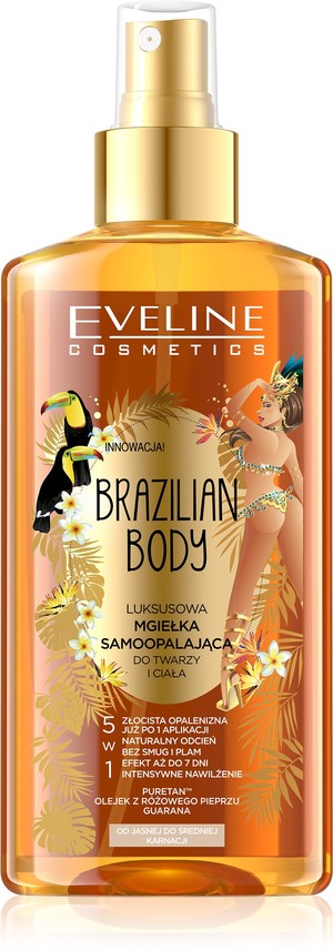 Brazilian Body Luksusowa mgiełka samoopalająca do twarzy i ciała 5w1