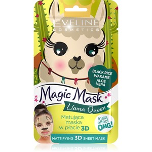 Magic Mask Llama Queen Matująca Maska w płacie 3D