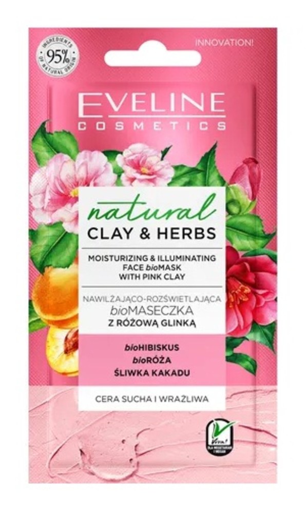 Natural Clay & Herbs Biomaseczka z różową glinką