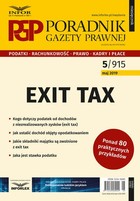 Exit tax - pdf Poradnik Gazety Prawnej 5/19