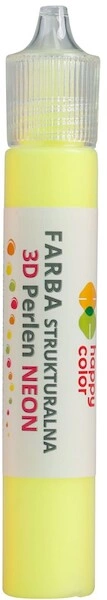 Farba strukturalna 3D- Perlen 32 ml, neon żółty