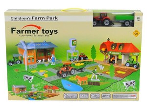 Zestaw Farma z traktorem w pudełku