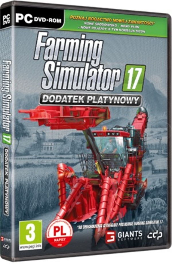 Gra Farming Simulator 17 dodatek platynowy 1 (PC) DVD-ROM