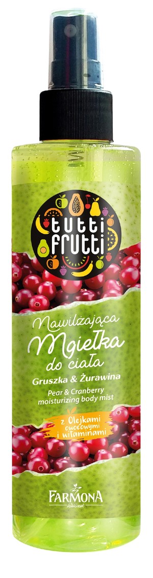 Tutti Frutti Mgiełka do ciała nawilżająca Gruszka & Żurawina