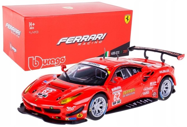 Ferrari 488 GTE 2017 red 1:43
