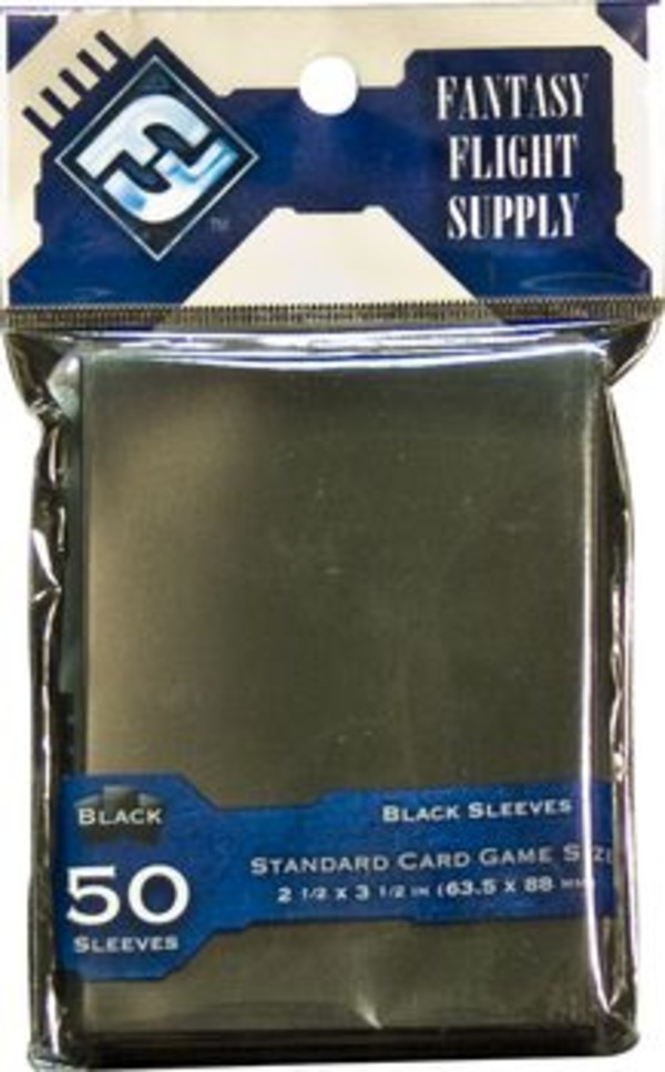 Koszulki na karty Standard Card Game Sleeves - Black (Czarne) 63,5 x 88 mm 50 sztuk