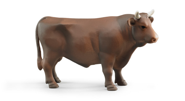 Figurka brązowego byka