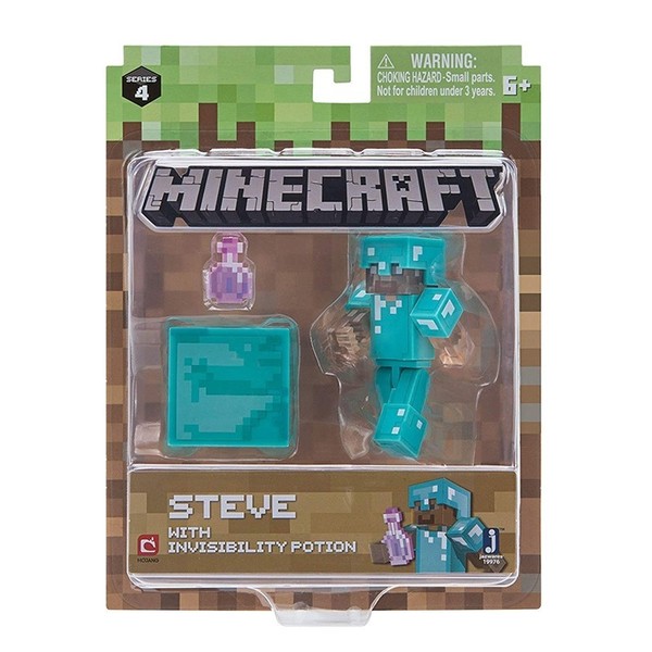 Figurka Minecraft - Steve z eliksirem niewidzialności