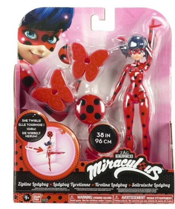 Miraculous Figurka Zipline Ladybug