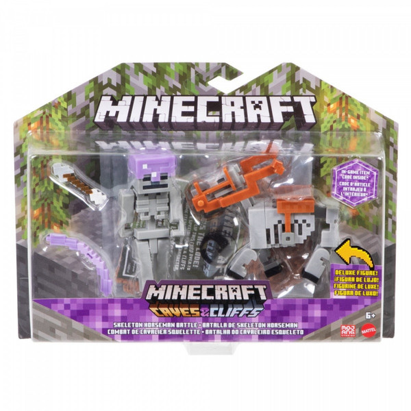 Figurki Minecraft 2-pak Skeleton Craft-a-Block