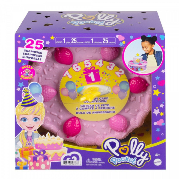 Figurki Polly Pocket Zestaw do zabawy Tort urodzinowy