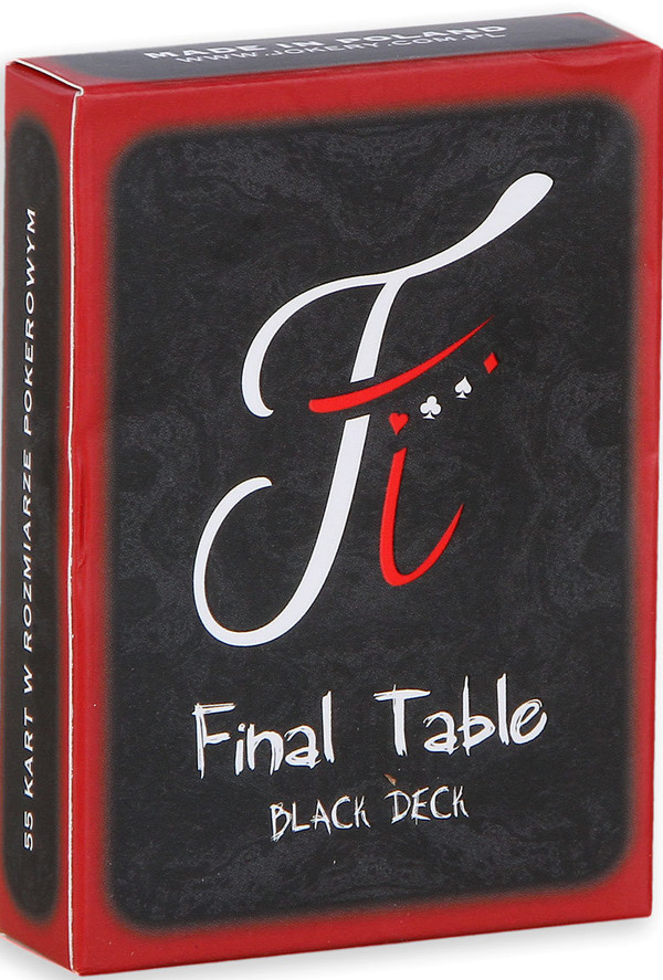 Final Table - czarna talia kart