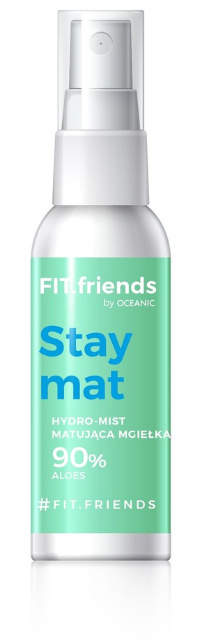 FIT.friends Stay Mat Hydro Mist 90% Aloes Matująca Mgiełka do twarzy