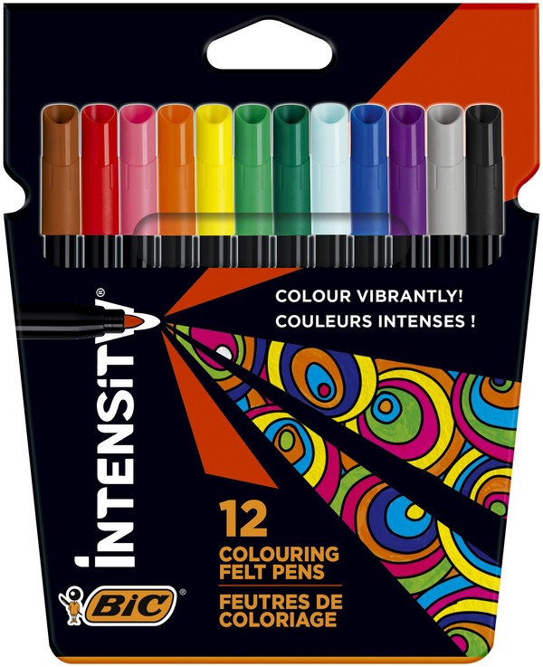Flamastry color up bic 12 kolorów