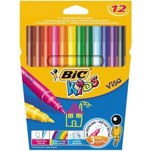 Flamastry Visa BIC Kids 12 kolorów